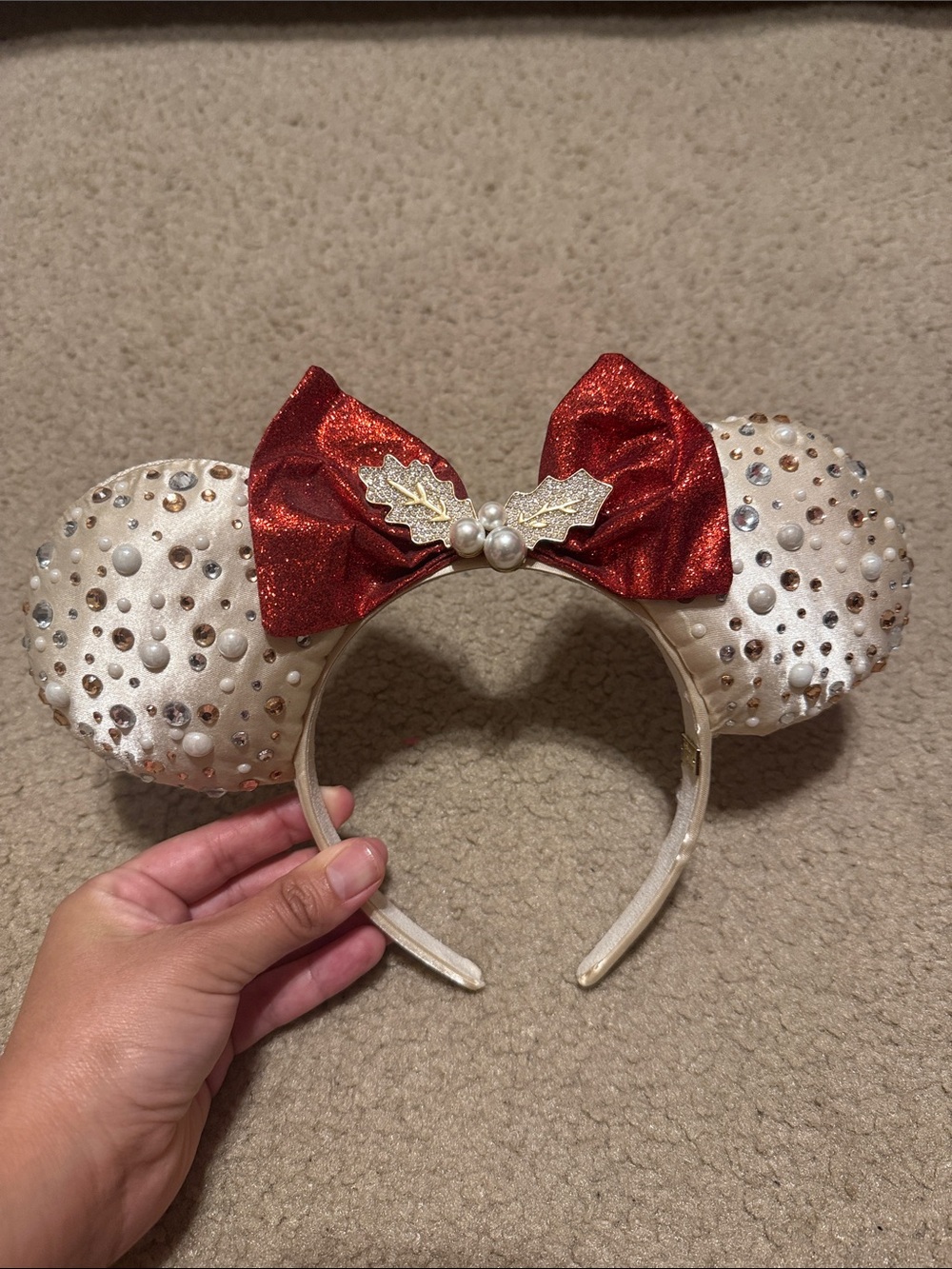 Pearl and Rhinestone Minnie ears